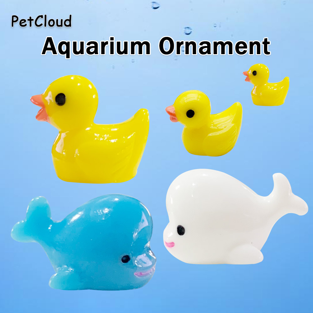 Aquarium Fish Dolphin - 5pcs Fish Tank Ornament Ducks Whales