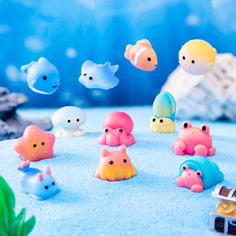 Aquarium Fish Dolphin - Creative Resin Ocean Animals Dolphins Qctopuses