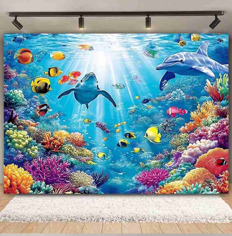 Underwater World Background  F - Aquarium Fish Dolphin review and price