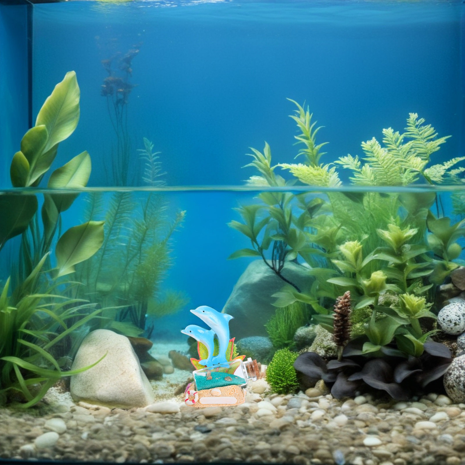 Dolphin Sculpture Drift Bottle - Aquarium Fish Dolphin review and price
