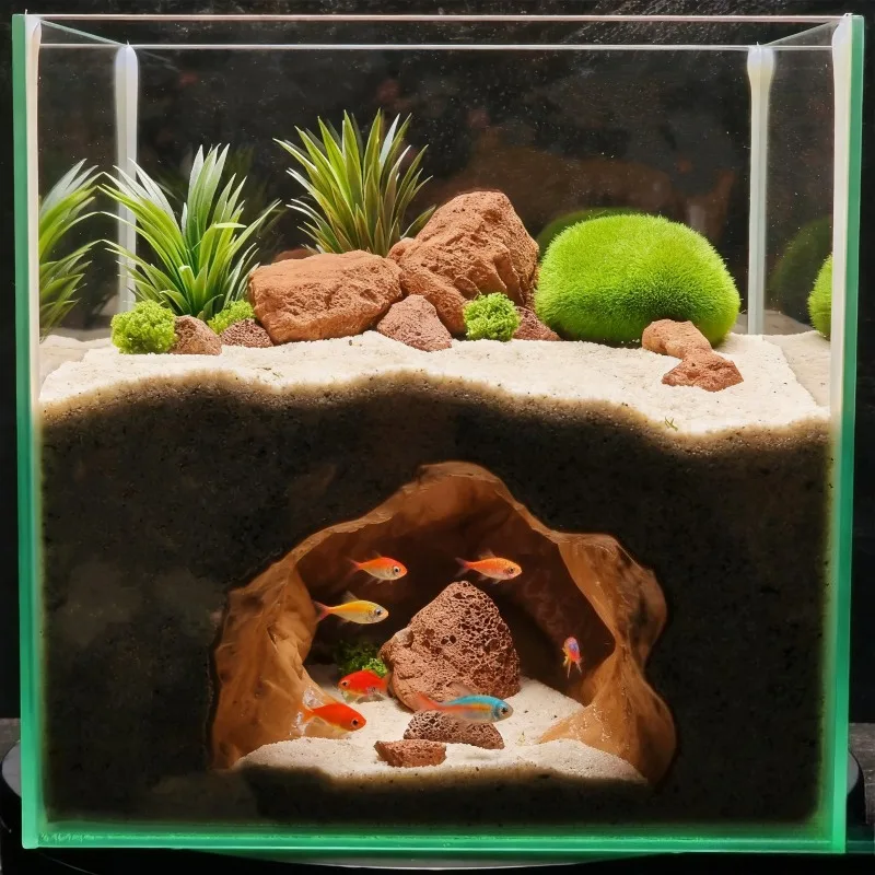 Sinkhole Cave Aquarium Ornamen - Aquarium Fish Marine review and price