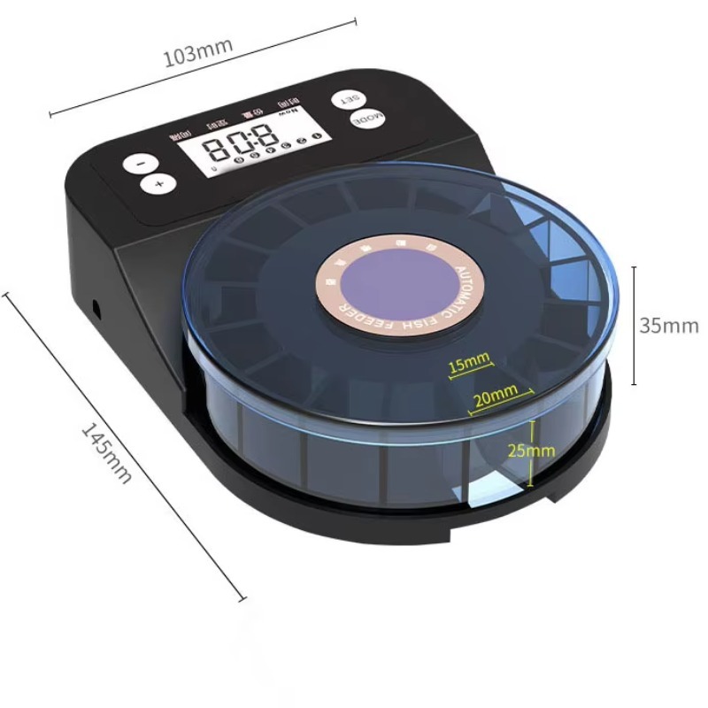 Rechargeable Automatic Fish Fe - Aquarium Fish Big Size review and price