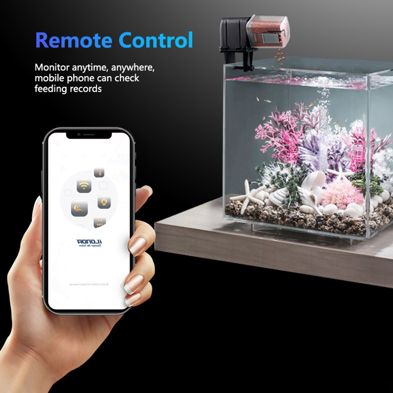 Smart WiFi Fish Feeder Remote  - Aquarium Fish Feeder Automatic review and price