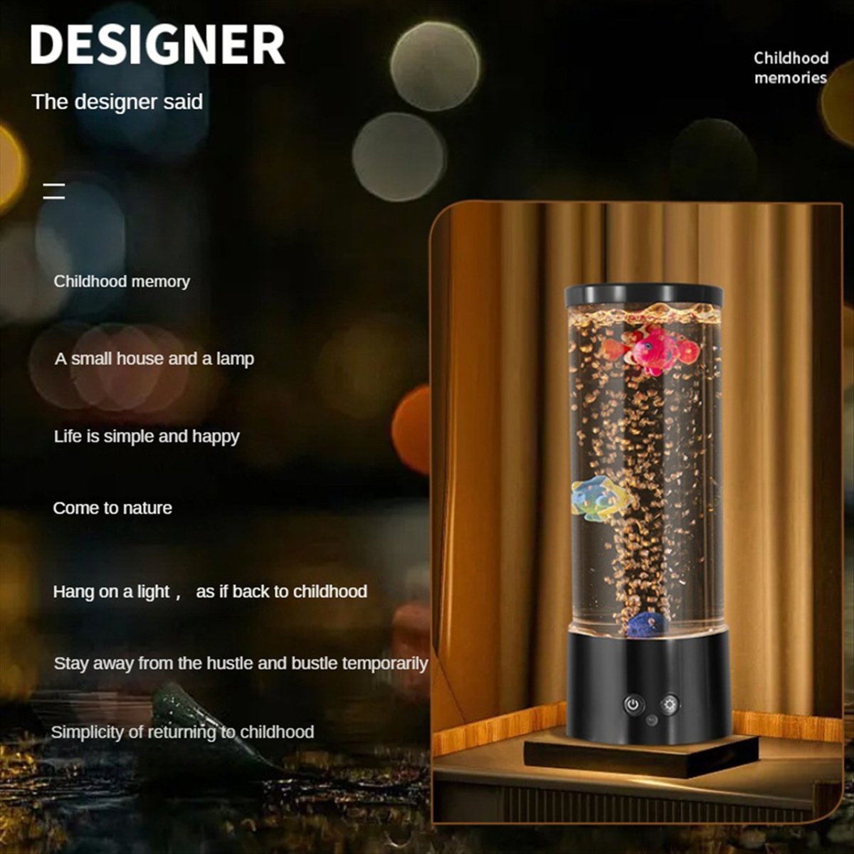 *A99Z Mini RGB Bubble Fish Lam - Aquarium Fish Colour review and price