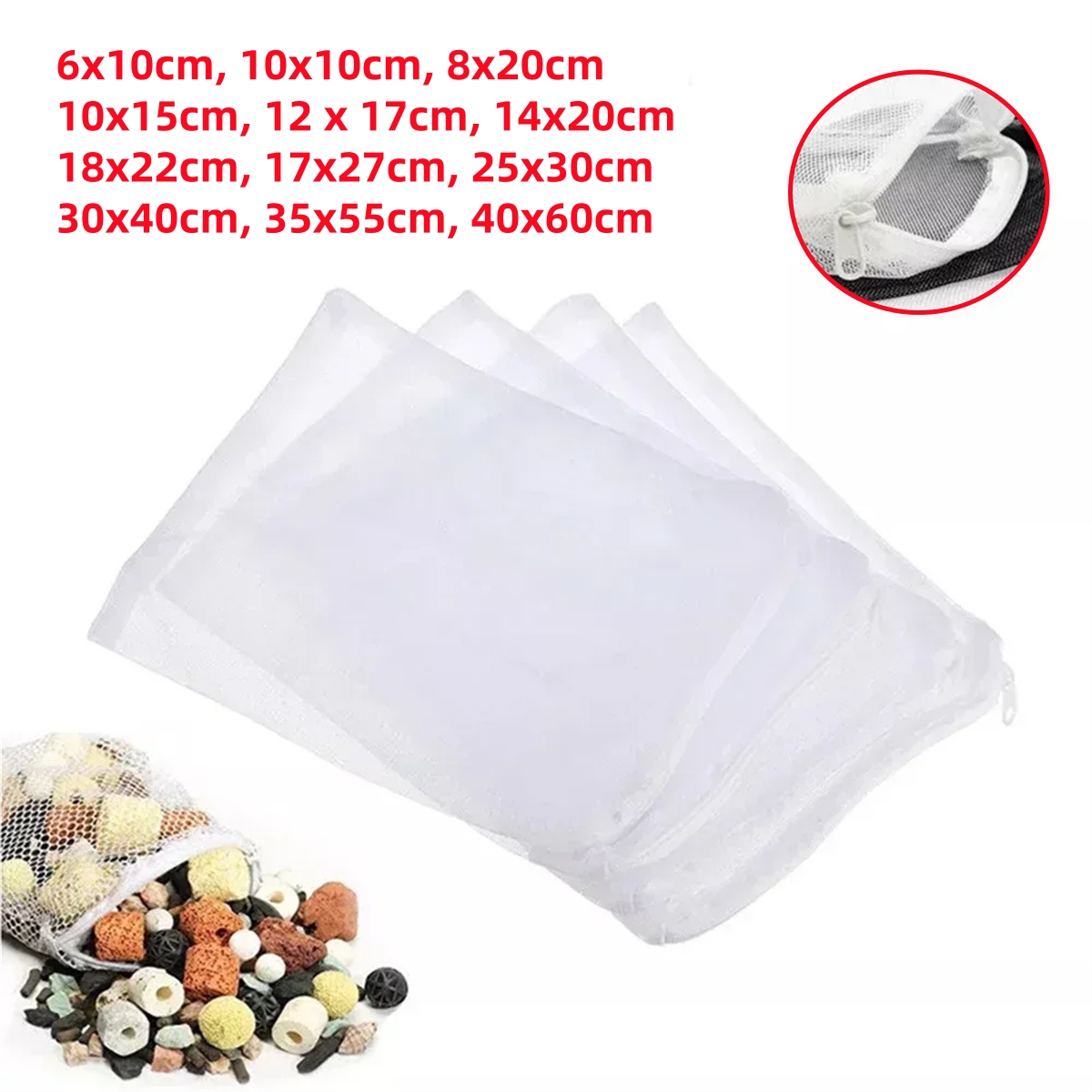 1/5Pcs Aquarium Filter Bags wi - Aquarium Fish Cave review and price